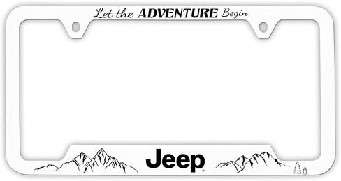 JEEP UV Printed Plastic License Plate Frame - Patriotic in Saudi Arabia