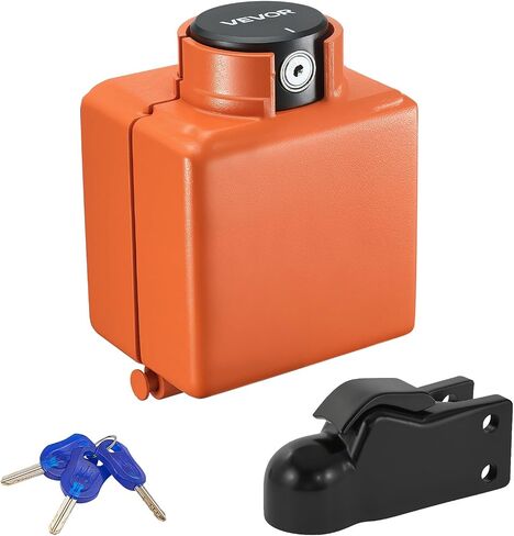 VEVOR Collar Coupler Lock, Fits 2 & 2-5/16-Inch Couplers, Trailer Hitch Lock with 3 Keys Secures Security Chains, Pry-Resistant & Rust-Resistant, Anti-Theft RV Trailer Locks for RV, Trailer, Boat in Saudi Arabia