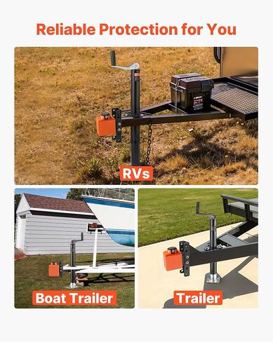 VEVOR Collar Coupler Lock, Fits 2 & 2-5/16-Inch Couplers, Trailer Hitch Lock with 3 Keys Secures Security Chains, Pry-Resistant & Rust-Resistant, Anti-Theft RV Trailer Locks for RV, Trailer, Boat in Saudi Arabia
