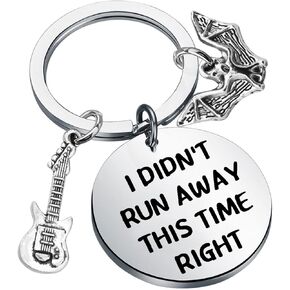 ENSIANTH TV Show Inspired Gift I Didn’t Run Away Fans Gift Moive Merchandise Gifts Guitar Keychain (run away key) in Kuwait