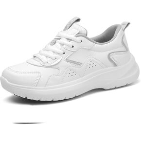 Non-Slip Shoes for Women Food Service Slip Resistant Work Shoes for Restaurants Lace up Shoes in Kuwait