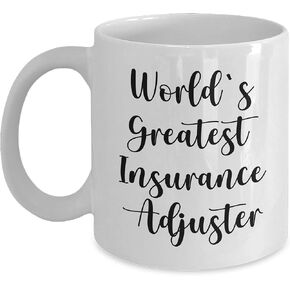 World's Greatest Insurance Adjuster Funny White Coffee Mug Gifts for Christmas Insurance Adjuster White Coffee Mug in Saudi Arabia