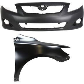 Garage-Pro Front Bumper Cover Kit Compatible With 2009-2010 Toyota Corolla Primed CAPA in Saudi Arabia