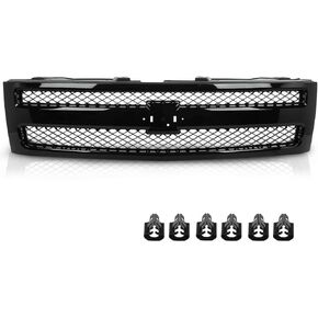 G-PLUS Front Full Black Grille Compatible with Chevy C/K 1500 2500 3500 Suburban 1994-2000,Blazer Silverado Sport 1994/Tahoe 1995-2000 For Models with composite headlights GM1200239 15981092 in Saudi Arabia