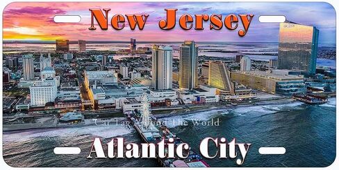 Atlantic City New Jersey Novelty Car Auto Plate in Saudi Arabia