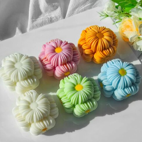 Poppy Flower Silicone Candle Mold Poppy Candle Molds Poppy Resin Mold for Candle Home Decorate Mold Candle Making Mold Aromatherapy Candles Gypsum Clay Craft in Saudi Arabia