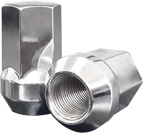Detroit Axle - 24pc Lug Lug Nuts for Dodge Ram 1500 Durango Jeep Grand Cherokee 14x1.5 Chrome Wheel Lug Bumption in Saudi Arabia