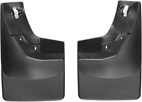Weathertech مخصص لا يوجد حارس حارس حاربة من شيفروليه سيلفرادو 1500 ، سيلفرادو 2500HD/3500HD ، سيلفرادو LD 1500 - زوج خلفي (120035) ، أسود in Saudi Arabia