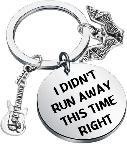 ENSIANTH TV Show Inspired Gift I Didn’t Run Away Fans Gift Moive Merchandise Gifts Guitar Keychain (run away key) in Saudi Arabia