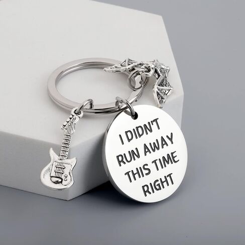 ENSIANTH TV Show Inspired Gift I Didn’t Run Away Fans Gift Moive Merchandise Gifts Guitar Keychain (run away key) in Saudi Arabia