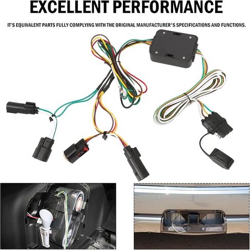4 Way Trailer Wiring Harness Flat Output 56335 Compatible with Escape S SE SEL Titanium 2013-2016, 4 Pin Towing Hitch Trailer Wire in Saudi Arabia