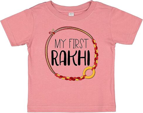 سوار inktastic الخاص بي الأول Rakhi ، Raksha Bandhan Red and Gold Baby T-Shirt in Saudi Arabia