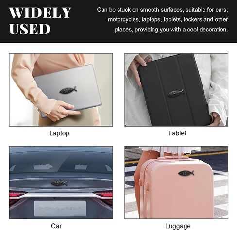 2pcs ملصق يسوع صائق الأسماك ، سيارة ثلاثية الأبعاد شارات يسوع الرمز المسيحي رمز الكروم ، ملصقات الأسماك الإيمان ، شارة المعادن الدينية ديكور للدراجات النارية الشاحنة (أسود) in Saudi Arabia