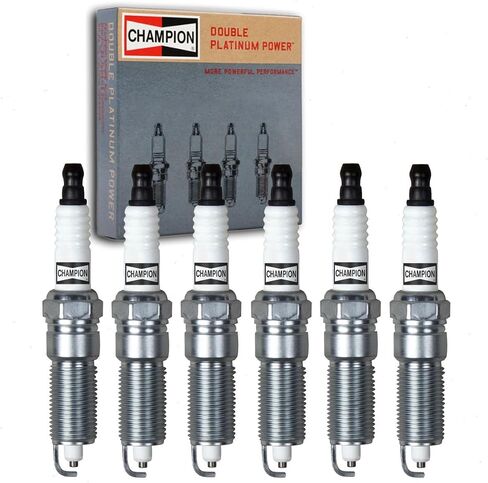 6 PC Champion Double Platinum Sparks توافق مع Chrysler Town & Country 3.3L 3.8L V6 2001-2010 in Saudi Arabia
