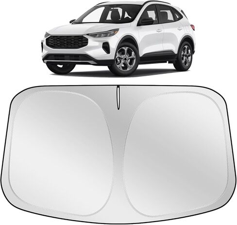 Xhring Windshield Sun Shade Sunshade متوافق مع Ford Escape 2013-2018 2019 SUV Accessories Car Front Windshield Cover Sun Shade Window in Saudi Arabia
