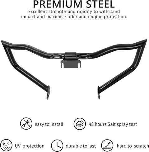Crash Bars for Harley Davidson Chopped Engine Guard Protector Crash Bar for Harley FLTRX FLTRXS FLTRXST FLTRXSE 2015-2023 Engine Support bar with Fairing Support Brackets (Gloss Black) in Saudi Arabia