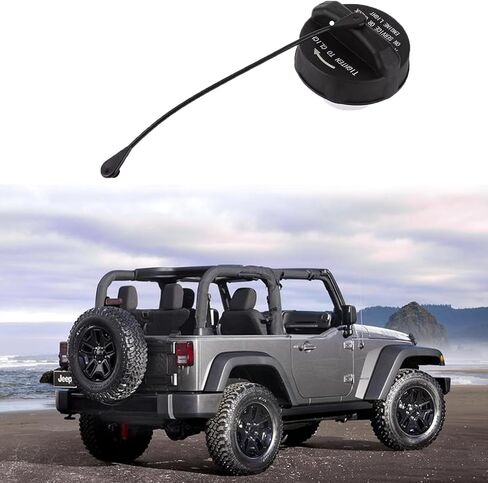 52030387AA CAP FUEL CAP FOULE CAP CAP متوافق مع Jeep Wrangler 2003-2018 / Wrangler JK 2018-2018 in Saudi Arabia
