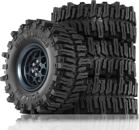 Redspider • مطاط 2.2 '' إطارات الزاحف (4pcs) التضاريس الطينية 2.2 إطارات Super Grip Tire Tire OD 130 * 55mm متوافق مع SCX10 المحوري 90047 D90 TF2 TAMIYA CC01 TRAXXAS TRX4 in Kuwait