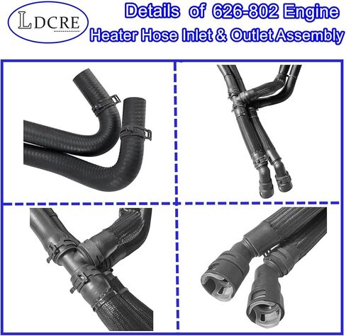 626-802 Engine Heater Hose Inlet & Outlet Assembly,Compatible With Ford Models F-150 2015 2016 2017, Replaces Part Number 626-802 626802 FL3Z-18472-K FL3Z18472K in Saudi Arabia