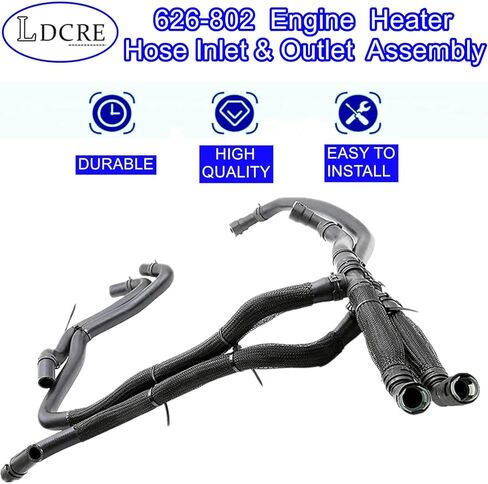 626-802 Engine Heater Hose Inlet & Outlet Assembly,Compatible With Ford Models F-150 2015 2016 2017, Replaces Part Number 626-802 626802 FL3Z-18472-K FL3Z18472K in Saudi Arabia