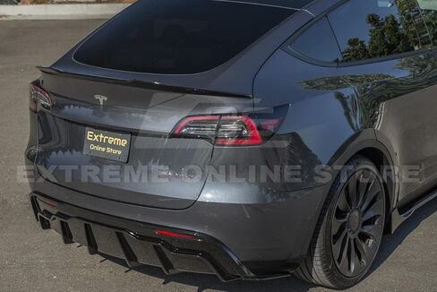 استبدال المتجر المتطرف عبر الإنترنت لعام 2020-نموذج تسلا الحاضر y | M4 Performance style ABS Plastic - مطلية مفسد جناح الجذع الخلفي اللامع اللامع in Kuwait