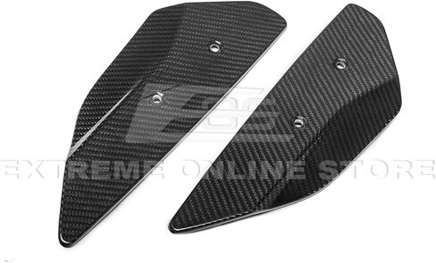 Replacement for 2020-Present Chevrolet Corvette C8 Models with High Wing Spoiler | GM Factory Style Carbon Fiber Rear Trunk Lid Wing Side Winglets Pair in Saudi Arabia