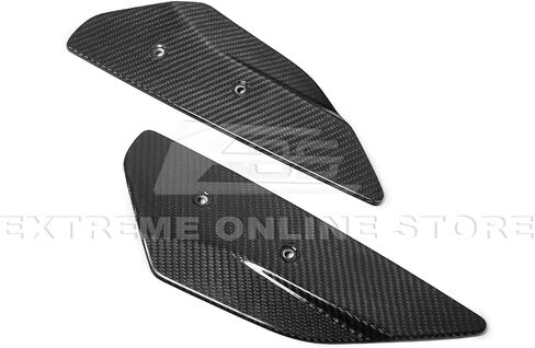 Replacement for 2020-Present Chevrolet Corvette C8 Models with High Wing Spoiler | GM Factory Style Carbon Fiber Rear Trunk Lid Wing Side Winglets Pair in Saudi Arabia