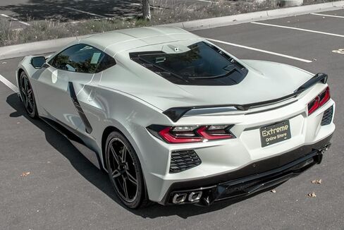 Replacement for 2020-Present Chevrolet Corvette C8 Models | GM Factory Z51 Style Rear Trunk Lid Wing Spoiler (ABS Plastic - Painted Carbon Flash Metallic) in Saudi Arabia