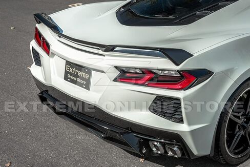 Replacement for 2020-Present Chevrolet Corvette C8 Models | GM Factory Z51 Style Rear Trunk Lid Wing Spoiler (ABS Plastic - Painted Carbon Flash Metallic) in Saudi Arabia