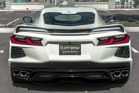 Replacement for 2020-Present Chevrolet Corvette C8 Models | GM Factory Z51 Style Rear Trunk Lid Wing Spoiler (ABS Plastic - Painted Carbon Flash Metallic) in Saudi Arabia