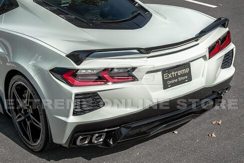 Replacement for 2020-Present Chevrolet Corvette C8 Models | GM Factory Z51 Style Rear Trunk Lid Wing Spoiler (ABS Plastic - Painted Carbon Flash Metallic) in Saudi Arabia