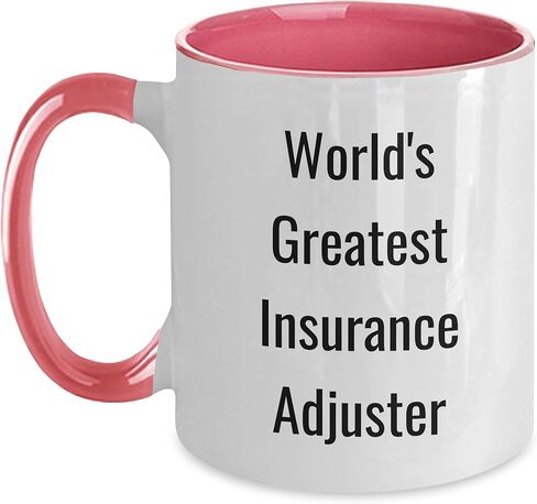 World's Greatest Insurance Adjuster Funny Two Tone Coffee Mug Gifts for Insurance Professionals This Christmas in Kuwait