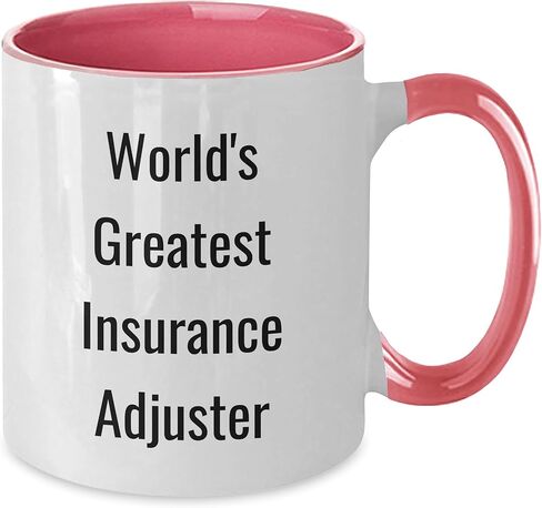 World's Greatest Insurance Adjuster Funny Two Tone Coffee Mug Gifts for Insurance Professionals This Christmas in Kuwait
