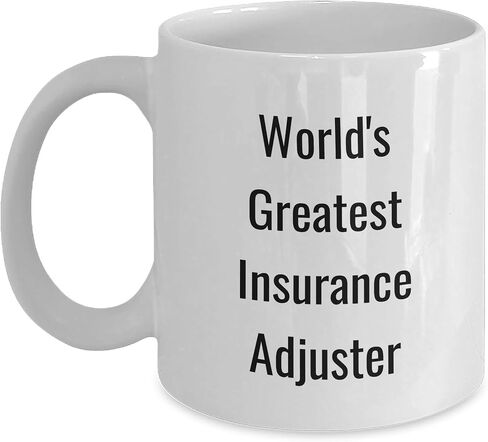 World's Greatest Insurance Adjuster Funny Motivational Mug Gifts for Insurance Adjusters on Christmas Unique Presents from Insurance Professionals to Insurance Enthusiasts in Kuwait