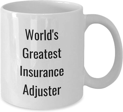 World's Greatest Insurance Adjuster Funny Motivational Mug Gifts for Insurance Adjusters on Christmas Unique Presents from Insurance Professionals to Insurance Enthusiasts in Kuwait