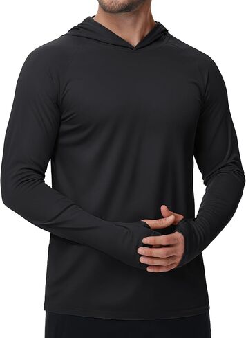 TACVASEN Men's UPF 50+ Hoodie Shirt Rash Guard SPF UV Shirt Long Sleeve Lightweight Sun Shirt Fishing Hiking Swim Shirt in Saudi Arabia