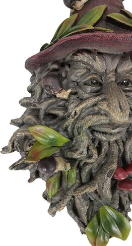 Ebros Gift Nature Spirit God Celtic Winter Solstice Toadstool Greenman with Magical Sorting Hat Hanging Wall Decor Plaque 10" H Wiccan Tree of Life Forest Horned God Ent Mythical Fantasy Sculpture in Saudi Arabia