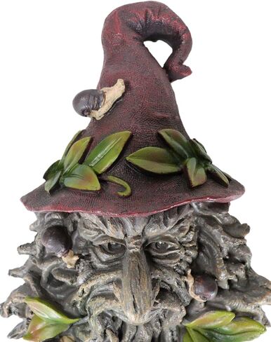 Ebros Gift Nature Spirit God Celtic Winter Solstice Toadstool Greenman with Magical Sorting Hat Hanging Wall Decor Plaque 10" H Wiccan Tree of Life Forest Horned God Ent Mythical Fantasy Sculpture in Saudi Arabia