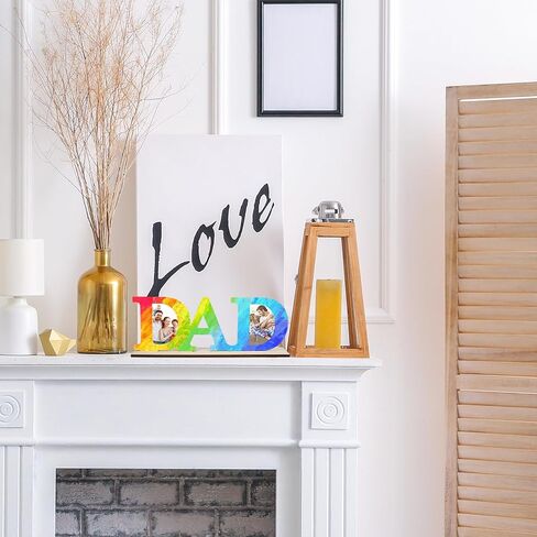 Wooden MOM Picture Frame to Paint DIY Blank Table Sign with Base,MOM Gifts from Daughter,Mother's Day Farmhouse Table Centerpiece Decor Photo Frame Decor Christmas Thanksgiving Birthday Gift in Saudi Arabia