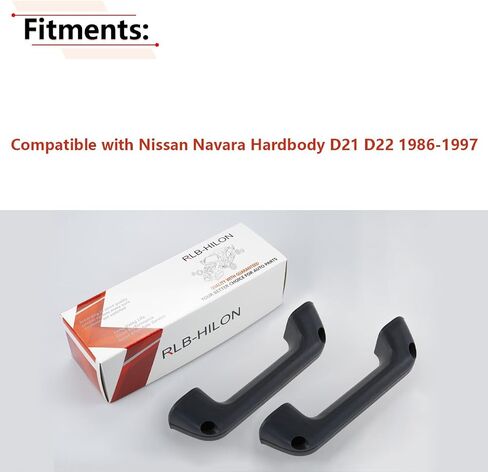 RLB-HILON 2PCS Armrest Door Pull Handle Compatible with Nissan Navara Hardbody D21 D22 1986-1997, Gray Color in Saudi Arabia