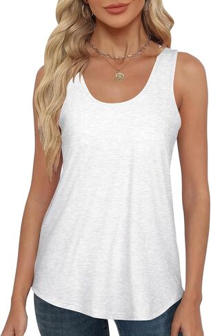 قمم دبابة النساء 2 مساءً قمم الصيف للنساء 2025 U دبابة الرقبة أعلى فضفاضة ملائمة بلا أكمام النساء الصيف قمم الأساسيات العصرية ملابس in Kuwait