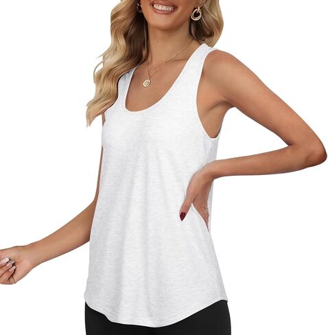 قمم دبابة النساء 2 مساءً قمم الصيف للنساء 2025 U دبابة الرقبة أعلى فضفاضة ملائمة بلا أكمام النساء الصيف قمم الأساسيات العصرية ملابس in Kuwait