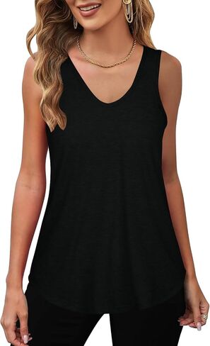 قمم دبابة النساء 2 مساءً قمم الصيف للنساء 2025 U دبابة الرقبة أعلى فضفاضة ملائمة بلا أكمام النساء الصيف قمم الأساسيات العصرية ملابس in Kuwait