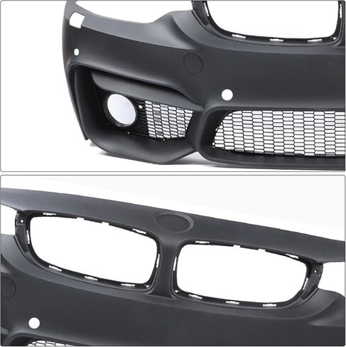 PENSUN M4 Style Front Bumper Cover W/PDC Holes W/O Fog Light Holes Fit for BMW F32 F33 F36 4 Series 2014-2019(Not Fit M3 M4 Vehicle) in Saudi Arabia