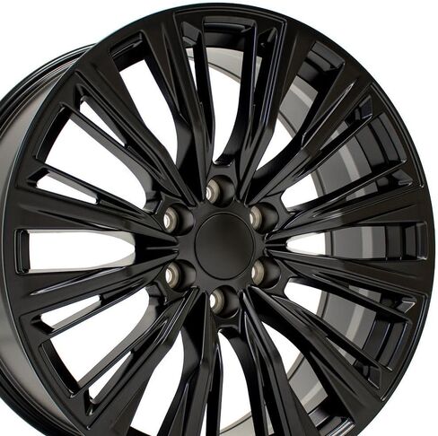 OE Wheels CA93 22 Inch Rims Fit Escalade-V Series Style 6x139.7 22x9 Satin Black - Hollander 4869 (Set of 4) in Saudi Arabia