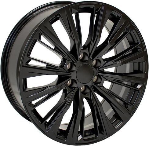 OE Wheels CA93 22 Inch Rims Fit Escalade-V Series Style 6x139.7 22x9 Satin Black - Hollander 4869 (Set of 4) in Saudi Arabia