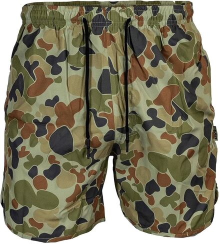 القتال القتالي للرجال الرياضي التكتيكي الجري الجري | 5.5 "inseam | مادة مرنة خفيفة الوزن | 2 جيوب الشبكة الأمامية in Kuwait