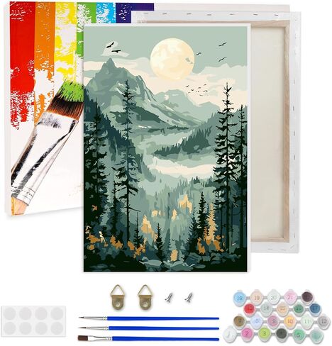 Lxmsja Abstract Butterly Paint by Numbers Kit للبالغين ، وطلاء الزهور الأكريليك بأرقام للبالغين المبتدئين ، ومخططات الطلاء بالزيت DIY لديكور الجدار المنزلي 8x12 بوصة (مؤطرة) in Saudi Arabia