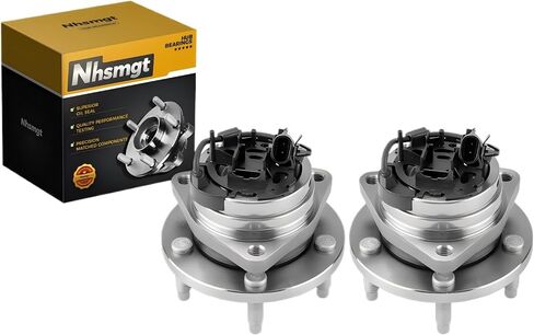 513214 Front Wheel Bearing Hub Assembly Compatible with Malibu 2004-2012, G6 2005-2010, Cobalt 2008-2010, HHR 2008-2010, Aura 2007-2009 5 Lug with ABS 2pcs in Saudi Arabia