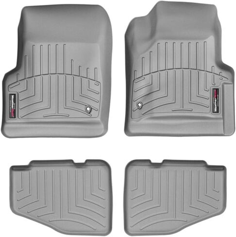 Weathertech مخصص Floirliners لجيب Wrangler Unlimited 2-Door ، Wrangler 2-Door-1st & 2nd Row (44042-1-2) ، Black in Kuwait